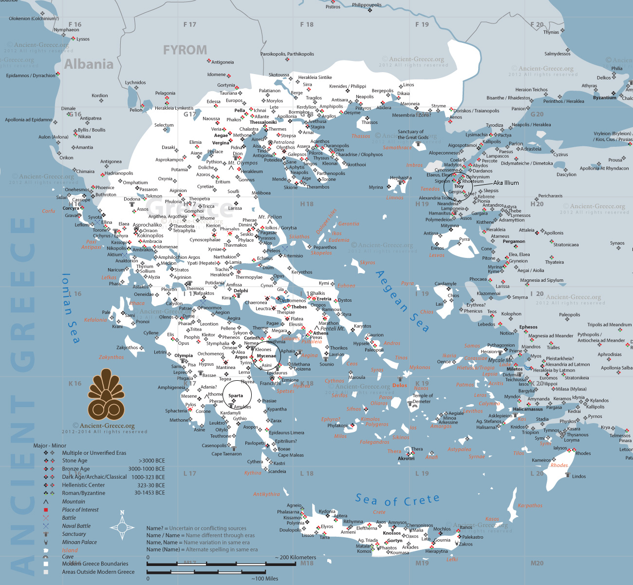 Map of Ancient Greece
